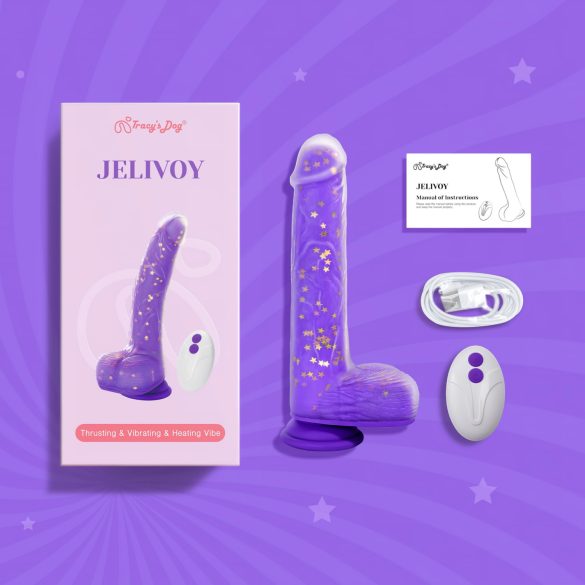 Tracy's Dog Jelivoy - vibrador realístico - 22cm - lilás