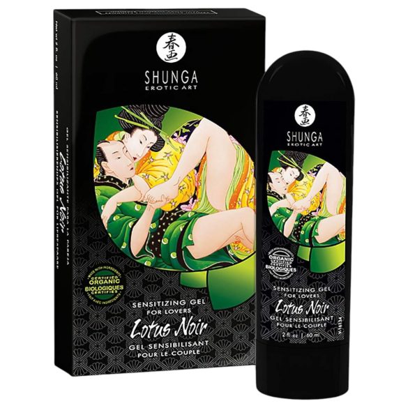 Shunga Lotus Noir - gel estimulante unissex - 60ml