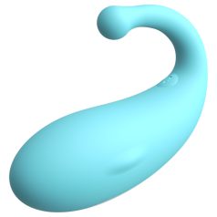   Leopard Whale - vibro egg recarregável inteligente - silicone azul