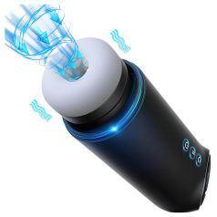 Leopardo - Masturbador Sugador e Vibrante (Preto)