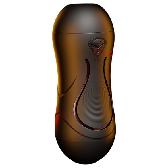 Leopard - vibrador masculino boca e vagina artificial - cor natural