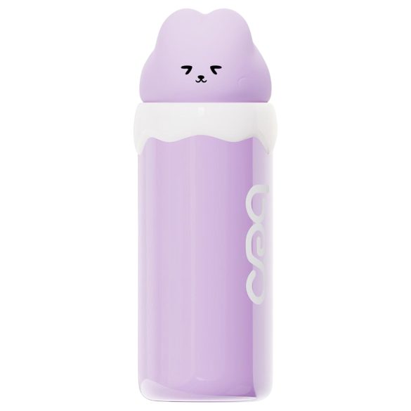 Leopard - vibrador sugador e vibratório - silicone - roxo