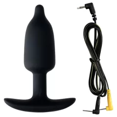 DG-LAB - plug anal de silicone condutor bipolar (preto)