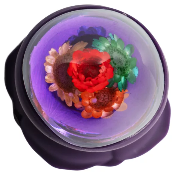 LOVISS Flower - vibrador anal com controlo remoto (roxo)