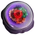 LOVISS Flower - vibrador anal com controlo remoto (roxo)