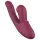 Vibeconnect - vibrador 2 em 1 ponto G e clitóris - silicone vermelho