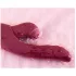 Vibeconnect - vibrador 2 em 1 ponto G e clitóris - silicone vermelho