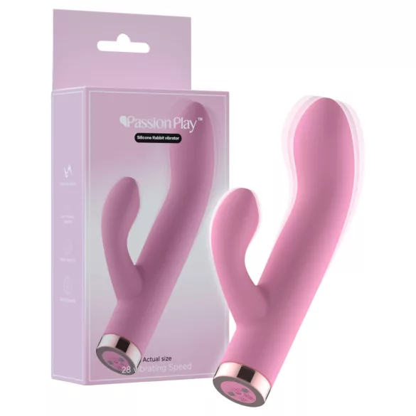 Passion Play - vibrador com estimulador de clitóris (rosa)