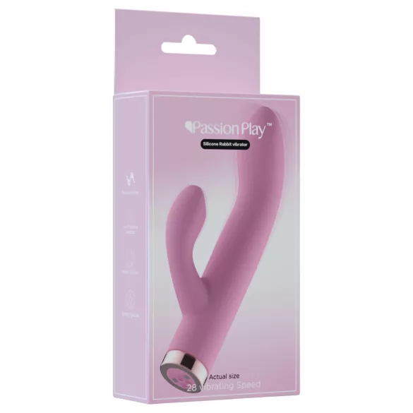 Passion Play - vibrador com estimulador de clitóris (rosa)