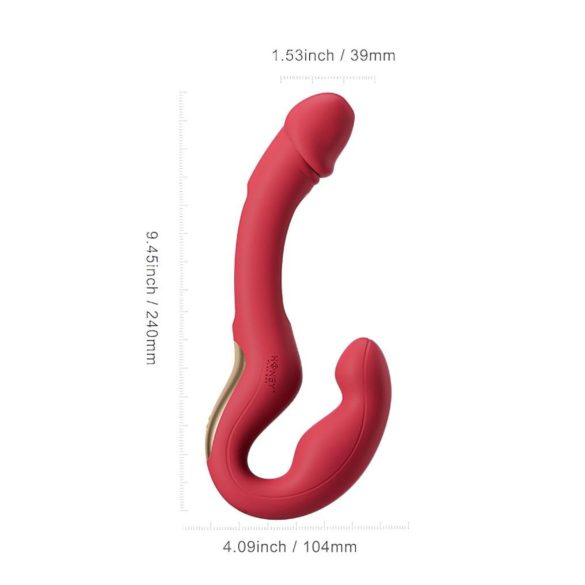 Honey Play Box Harmony Duo - vibrador de língua com cinta inteligente - vermelho