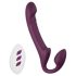 Honey Play Box Bliss - vibrador com cinto com pérolas giratórias - roxo