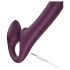 Honey Play Box Bliss - vibrador com cinto com pérolas giratórias - roxo