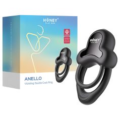   Honey Play Box Anello - anel peniano vibratório inteligente - silicone preto