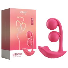   Honey Play Box Melody - vibrador 2 em 1 com contas - silicone vermelho