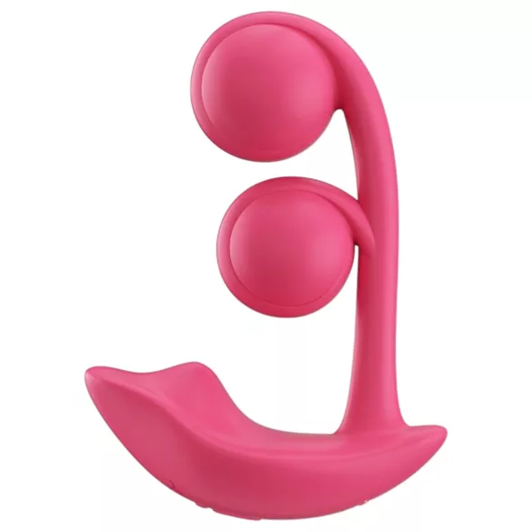 Honey Play Box Melody - vibrador 2 em 1 com contas - silicone vermelho