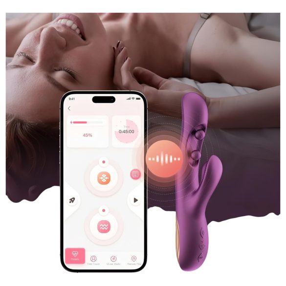Honey Play Box Gem - vibrador ponto G e clitóris inteligente - bolinhas lilás