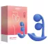 Honey Play Box Melody - vibrador 2 em 1 com contas inteligente - silicone azul