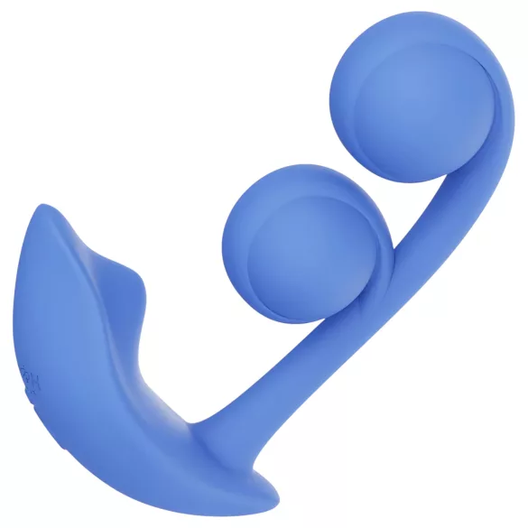 Honey Play Box Melody - vibrador 2 em 1 com contas inteligente - silicone azul