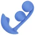 Honey Play Box Melody - vibrador 2 em 1 com contas inteligente - silicone azul