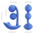 Honey Play Box Melody - vibrador 2 em 1 com contas inteligente - silicone azul