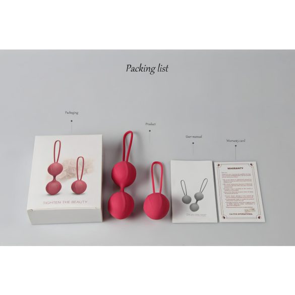 Cotoxo Cherry - conjunto de 2 bolas tailandesas - vermelho