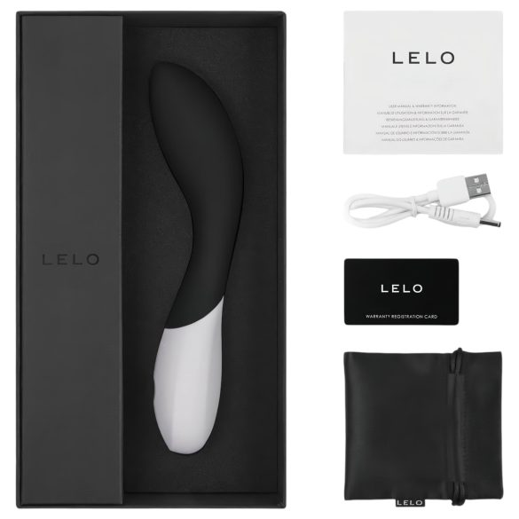 LELO Mona Wave - vibrador ponto G à prova d'água - preto