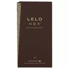   LELO Hex Respect XL - preservativo extra grande - látex - 12 unidades