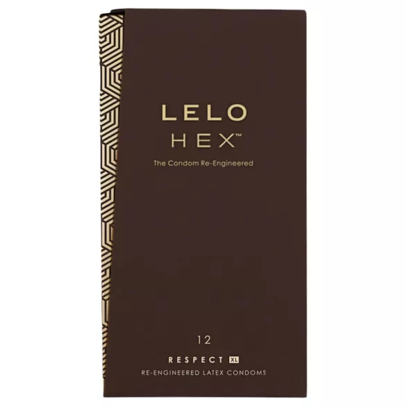 LELO Hex Respect XL - preservativo extra grande - látex - 12 unidades