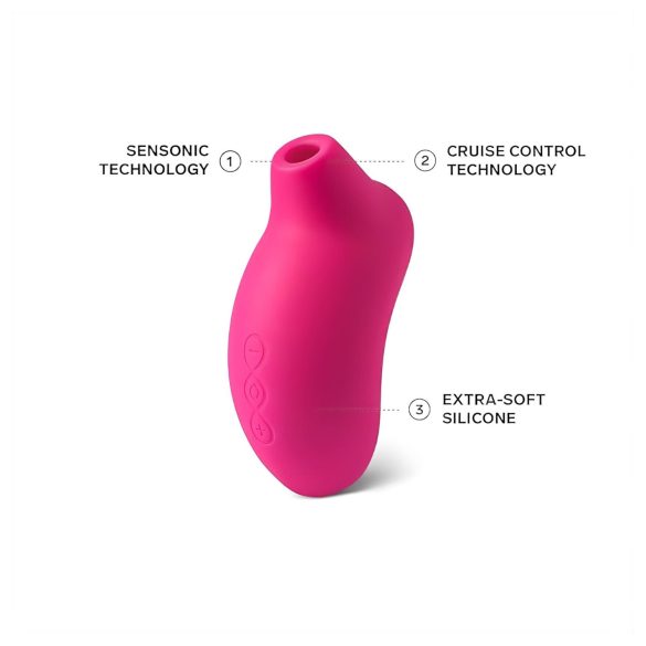 LELO Sona Cruise - vibrador clitóris sucção ondas sonoras - cereja
