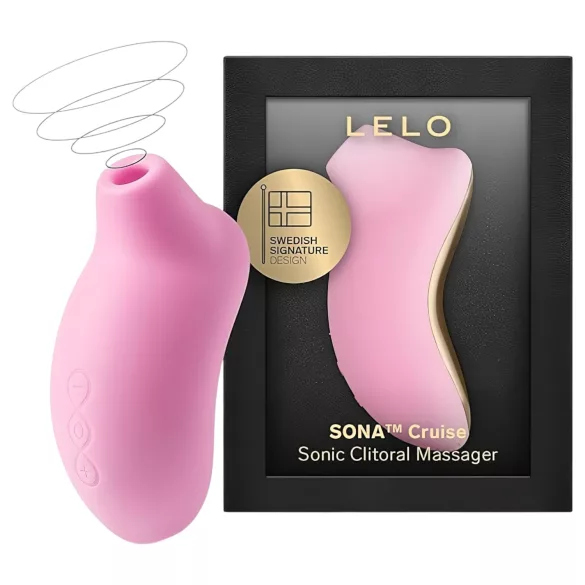 LELO Sona Cruise - vibrador clitóris sucção - silicone rosa