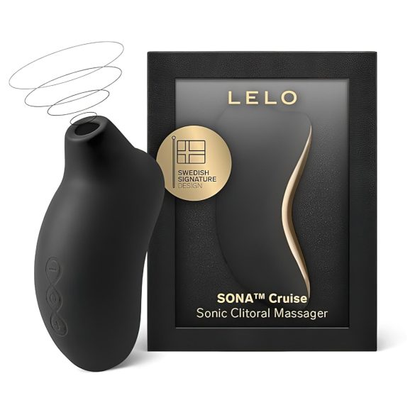 LELO Sona Cruise - sugador clitoriano por ondas sonoras - silicone preto