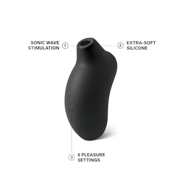 LELO Sona - estimulador de clitóris por ondas sonoras - silicone preto