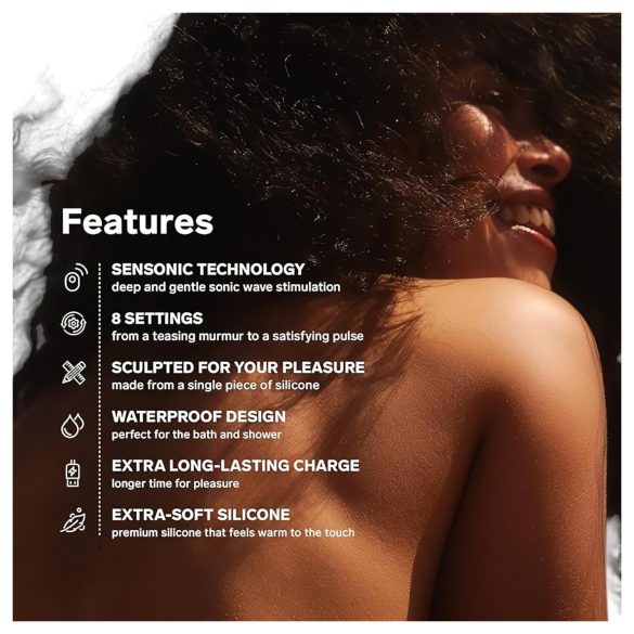 LELO Sona - estimulador de clitóris por ondas sonoras - silicone preto