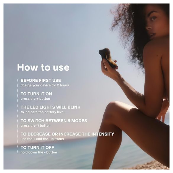 LELO Sona - estimulador de clitóris por ondas sonoras - silicone preto