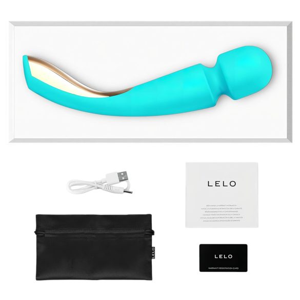 LELO - massageador vibrador recarregável grande - silicone turquesa