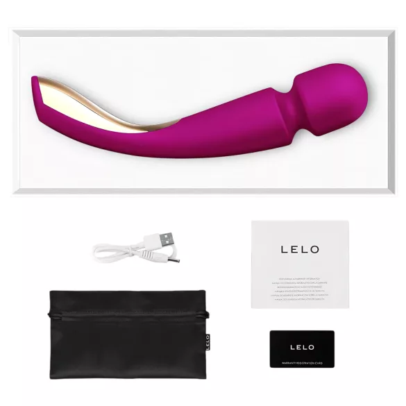 LELO - massageador vibrador recarregável - grande - silicone roxo