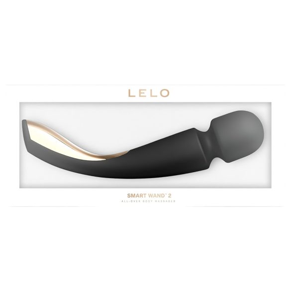 LELO Smart Wand 2 - massageador vibrador recarregável grande - silicone preto