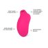 LELO Sona 2 - vibrador clitóris sucção - silicone vermelho