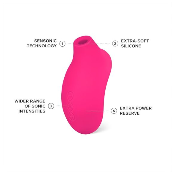 LELO - vibrador clitóris ondas sonoras - cor cereja