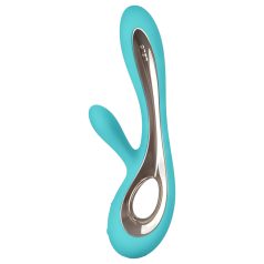   LELO Soraya 2 - vibrador com estimulador de clitóris - à prova d'água - turquesa
