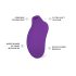 LELO Sona 2 Cruise - sugador clitóris ondas sonoras - silicone roxo