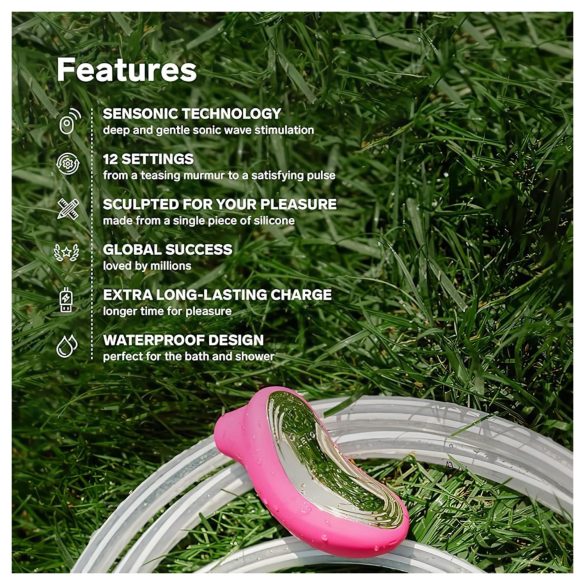 LELO Sona 2 - vibrador clitóris sucção - silicone preto