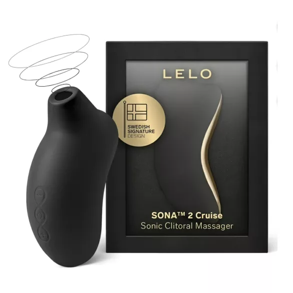 LELO Sona 2 Cruise - vibrador clitóris sucção ondas sonoras - silicone preto
