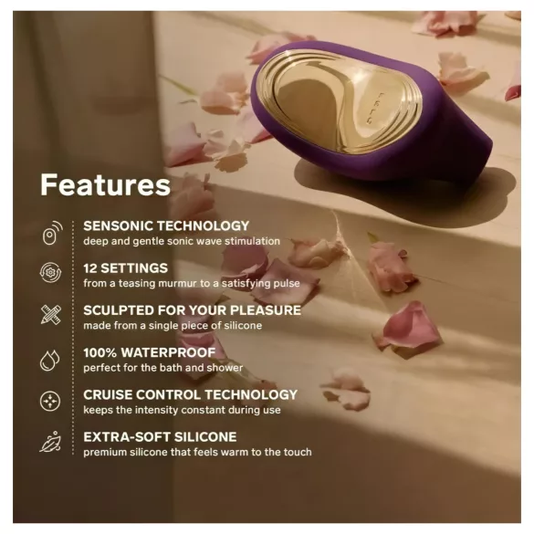 LELO Sona 2 Cruise - vibrador clitóris sucção ondas sonoras - silicone preto