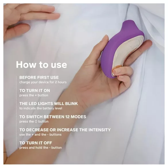 LELO Sona 2 Cruise - vibrador clitóris sucção ondas sonoras - silicone preto