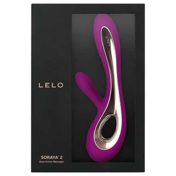 LELO Soraya 2 - vibrador com estimulador de clitóris à prova d'água - roxo