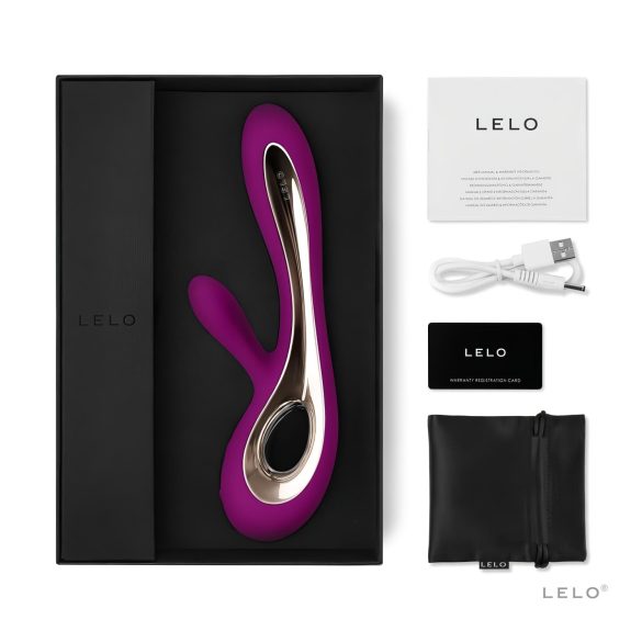 LELO Soraya 2 - vibrador com estimulador de clitóris à prova d'água - roxo