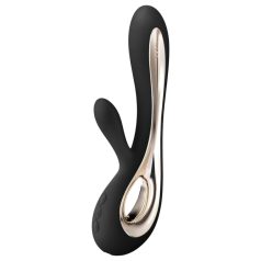   LELO Soraya 2 - vibrador recarregável, à prova d'água, com braço clitoriano (preto)