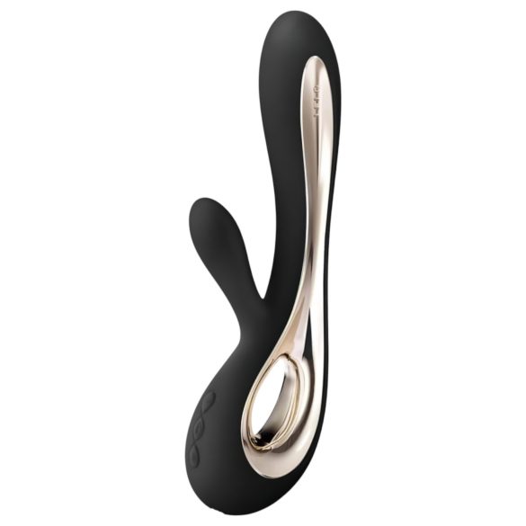LELO Soraya 2 - vibrador recarregável, à prova d'água, com braço clitoriano (preto)