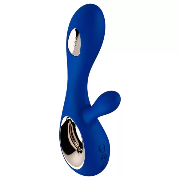 LELO - vibrador rabbit com estimulador clitoriano recarregável - azul